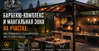 Мангальная зона, барбекю комплекс и летняя кухня премиум-класса