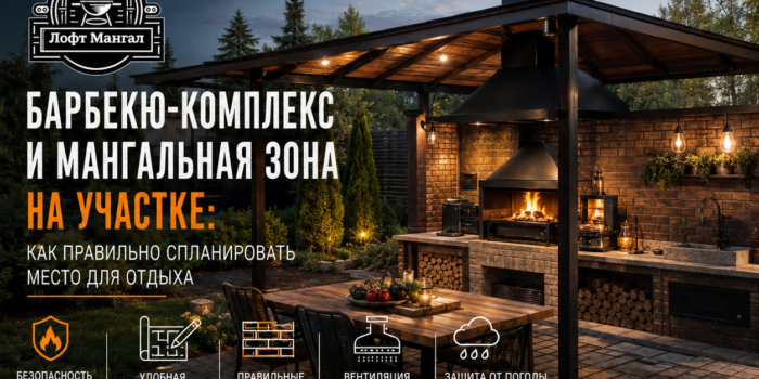 Мангальная зона, барбекю комплекс и летняя кухня премиум-класса