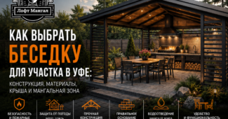 Беседка для летней кухни и мангала