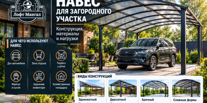 Навес для автомобиля