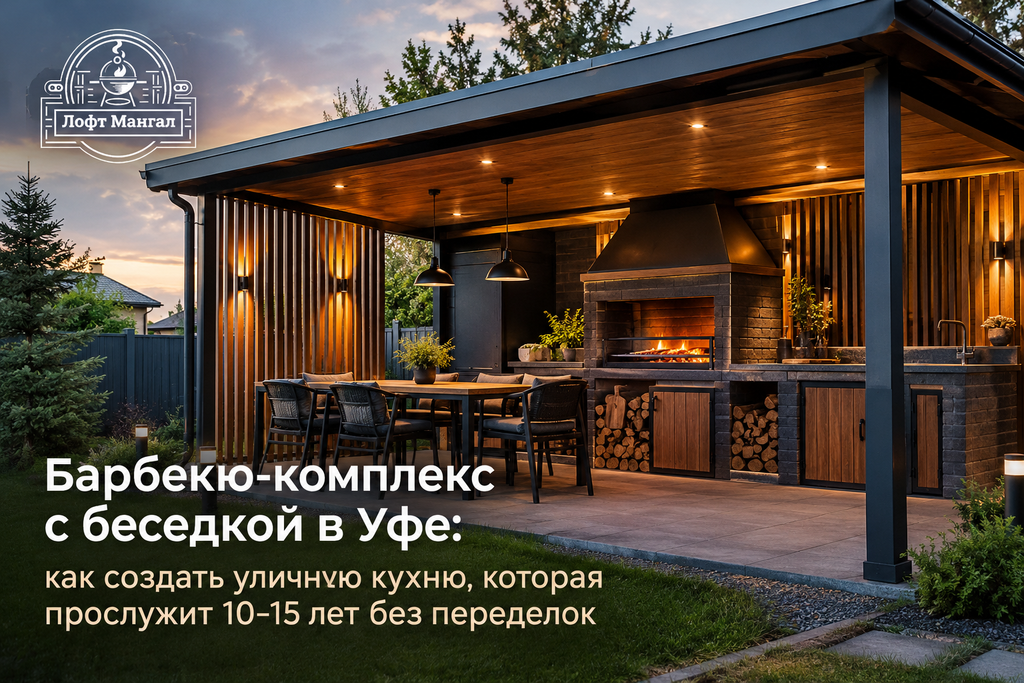 Барбекю комплекс с беседкой